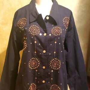 New Quacker factory XL Cotton Black Jacket